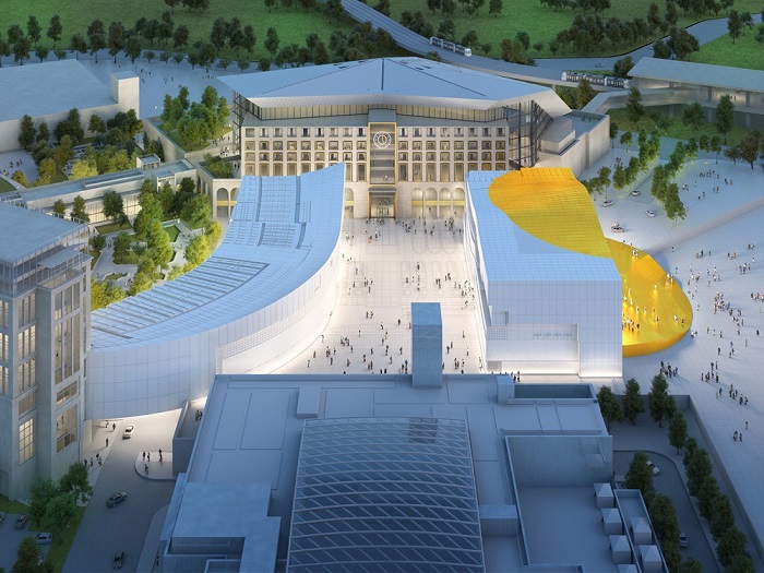 Paradise City van bovenaf gezien.